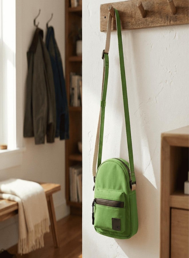 DailyObjects DOT Sling Bag for Men and Women |Adjustable Shoulder Strap|Lightweight|Water Resistant|Recycled Nylon Sling Bag|Organisational Pocket| For Daily Use/Travel (Seagrass) - Image 5